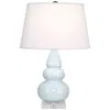 Robert Abbey Light Blue Triple Gourd Ceramic Table Lamp