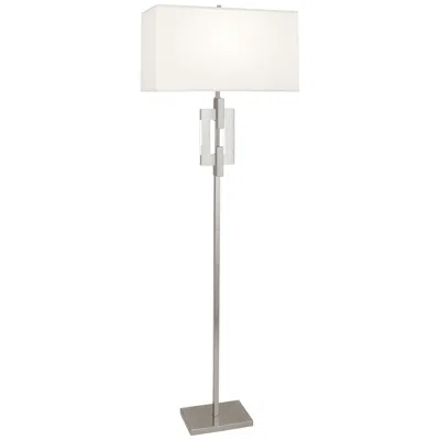 Robert Abbey Lincoln Polished Nickel And Crystal Floor Lamp