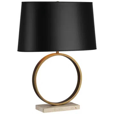 Robert Abbey Logan Aged Brass And Black Table Lamp