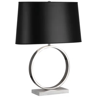Robert Abbey Logan Polished Nickel And Black Table Lamp