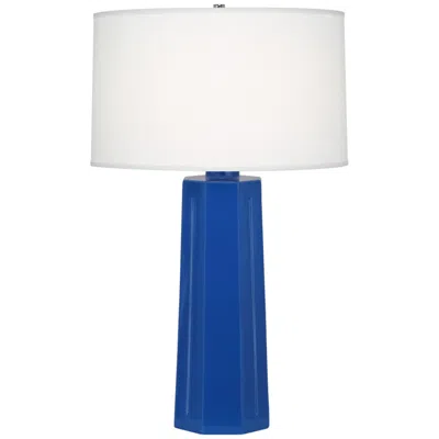 Robert Abbey Mason 26" Modern Cobalt Blue Glazed Ceramic Table Lamp