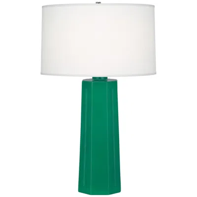 Robert Abbey Mason 26" Modern Jungle Green Glazed Ceramic Table Lamp