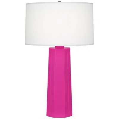 Robert Abbey Mason 26" Modern Razzle Rose Red Ceramic Table Lamp