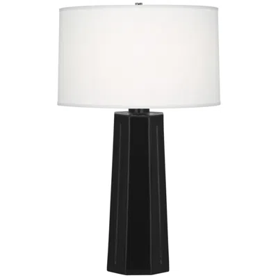 Robert Abbey Mason Obsidian Glazed Ceramic Table Lamp