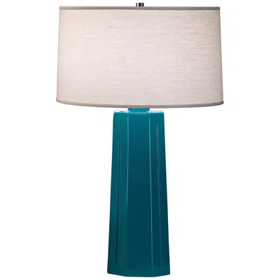 Robert Abbey Mason Peacock 26" High Table Lamp