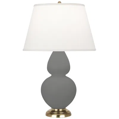 Robert Abbey Matte Ash Double Gourd Table Lamp