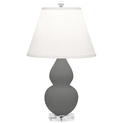 Robert Abbey Matte Ash Small Double Gourd Accent Lamp