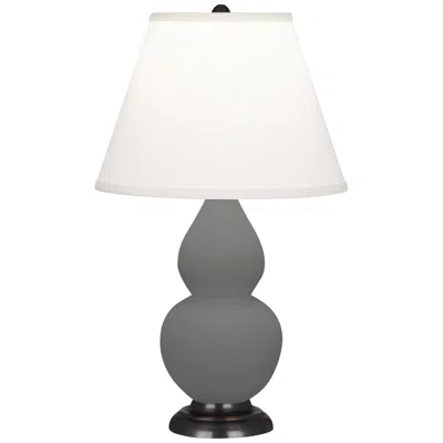 Robert Abbey Matte Ash Small Double Gourd Accent Lamp