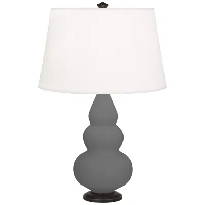 Robert Abbey Matte Ash Small Triple Gourd Accent Lamp