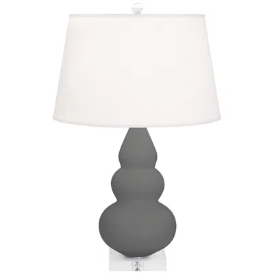 Robert Abbey Matte Ash Small Triple Gourd Accent Lamp