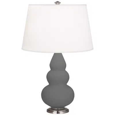 Robert Abbey Matte Ash Small Triple Gourd Accent Lamp
