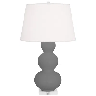 Robert Abbey Matte Ash Triple Gourd Table Lamp