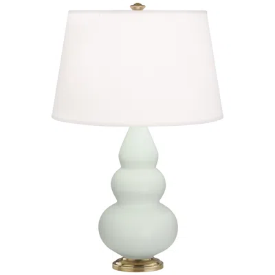 Robert Abbey Matte Celadon Small Triple Gourd Accent Lamp