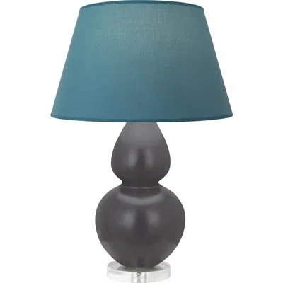Robert Abbey Matte Double Gourd Table Lamp In Blue