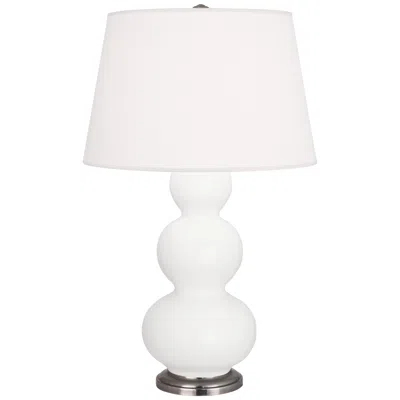 Robert Abbey Matte Lily Triple Gourd Table Lamp