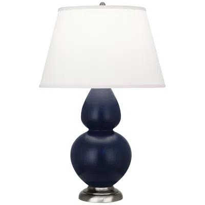 Robert Abbey Matte Midnight Blue Double Gourd Table Lamp