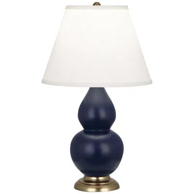 Robert Abbey Matte Midnight Blue Small Double Gourd Accent Lamp