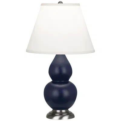 Robert Abbey Matte Midnight Blue Small Double Gourd Accent Lamp