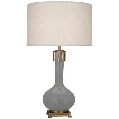 Robert Abbey Matte Smoky Taupe Athena Table Lamp