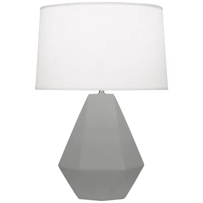 Robert Abbey Matte Smoky Taupe Delta Table Lamp