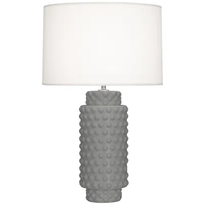 Robert Abbey Matte Smoky Taupe Dolly Table Lamp