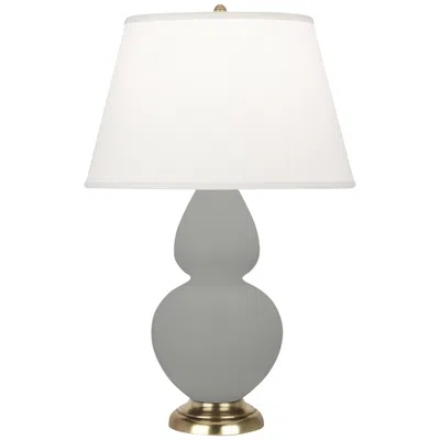 Robert Abbey Matte Smoky Taupe Double Gourd Table Lamp