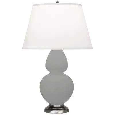 Robert Abbey Matte Smoky Taupe Double Gourd Table Lamp