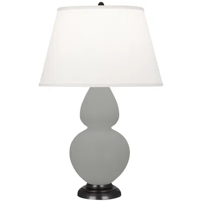 Robert Abbey Matte Smoky Taupe Double Gourd Table Lamp