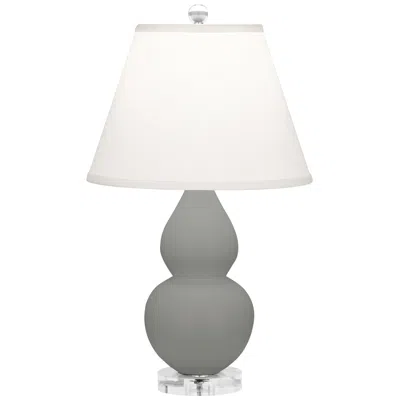 Robert Abbey Matte Smoky Taupe Small Double Gourd Accent Lamp