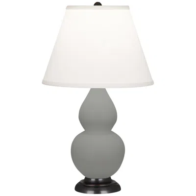 Robert Abbey Matte Smoky Taupe Small Double Gourd Accent Lamp