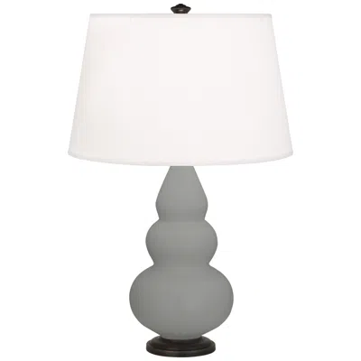 Robert Abbey Matte Smoky Taupe Small Triple Gourd Accent Lamp