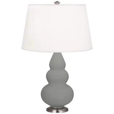 Robert Abbey Matte Smoky Taupe Small Triple Gourd Accent Lamp