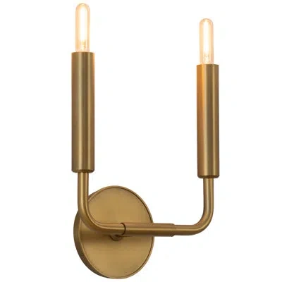 Robert Abbey Mavisten Edition Carbonia Flush Mounted Sconce In Brass