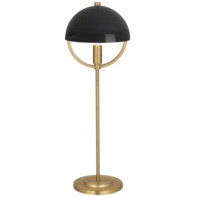 Robert Abbey Mavisten Edition Copernica 25.5"h Burnished Brass Table Lamp W/ Black Shade
