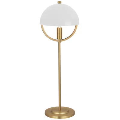 Robert Abbey Mavisten Edition Copernica 25.5"h Burnished Brass Table Lamp W/ White Shade
