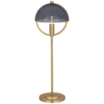 Robert Abbey Mavisten Edition Copernica 25.5"h Lacquer Burnish Brass And Smoke Lamp