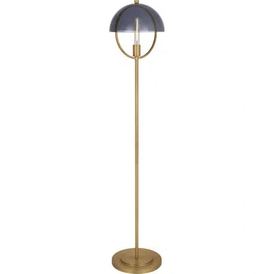 Robert Abbey Mavisten Edition Copernica 62" Novelty Floor Lamp In Lacquered Burnished Brass,gray