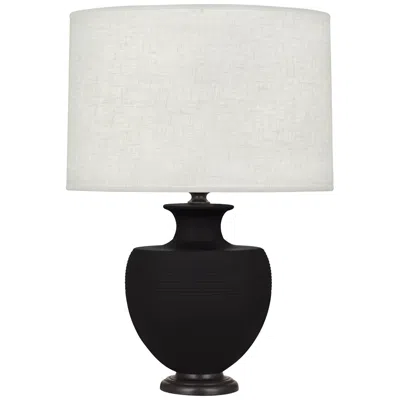 Robert Abbey Michael Berman Atlas 25 1/4" Bronze And Dark Coal Ceramic Table Lamp