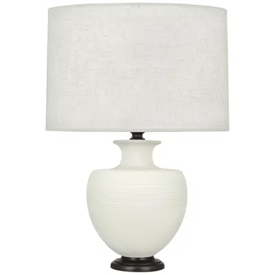 Robert Abbey Michael Berman Atlas 25 1/4"  Bronze And Lily White Ceramic Table Lamp