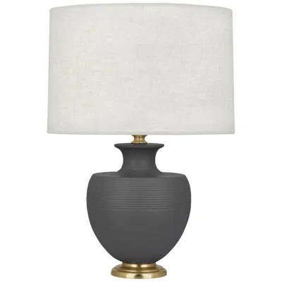 Robert Abbey Michael Berman Atlas 25.25" Table Lamp In Matte Ash,modern Brass