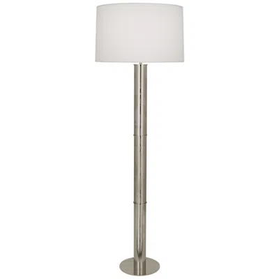 Robert Abbey Michael Berman Brut 62 1/4" Polished Nickel Metal Column Floor Lamp