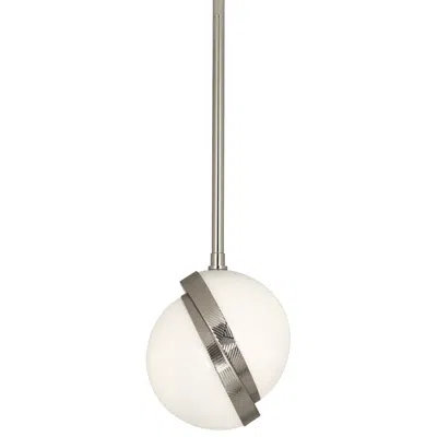 Robert Abbey Michael Berman Brut 7" Wide Polished Nickel Mini-pendant Light