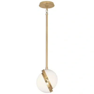 Robert Abbey Michael Berman Brut Pendant Light In Modern Brass