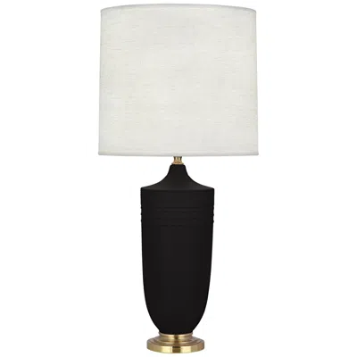 Robert Abbey Michael Berman Hadrian 28 3/4" Brass And Coal Ceramic Table Lamp
