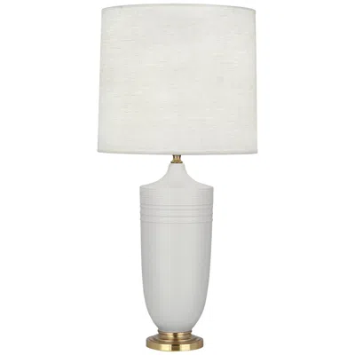Robert Abbey Michael Berman Hadrian 28 3/4" Brass And Gray Ceramic Table Lamp