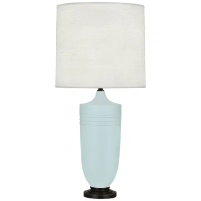 Robert Abbey Michael Berman Hadrian 28 3/4" Bronze And Blue Ceramic Table Lamp