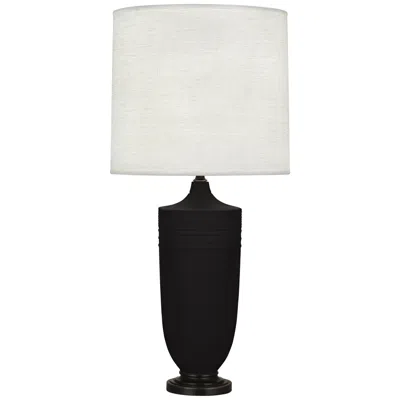 Robert Abbey Michael Berman Hadrian 28 3/4" Bronze And Coal Ceramic Table Lamp