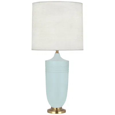 Robert Abbey Michael Berman Hadrian 28 3/4" Sky Blue Ceramic Lamp