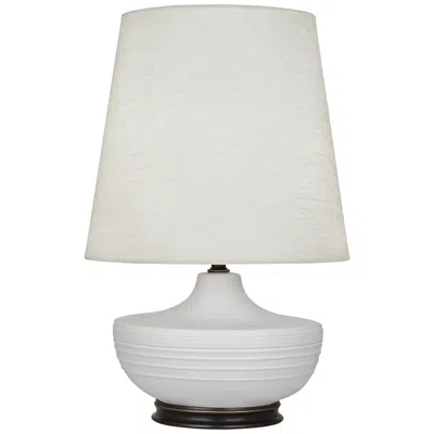 Robert Abbey Michael Berman Nolan 27 1/2" Bronze And Dove Gray Ceramic Table Lamp