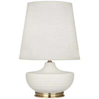 Robert Abbey Michael Berman Nolan 27 1/2" High Brass And Lily Ceramic Table Lamp